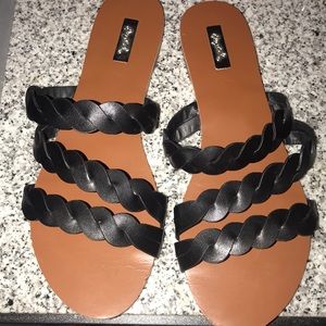 Black sandals